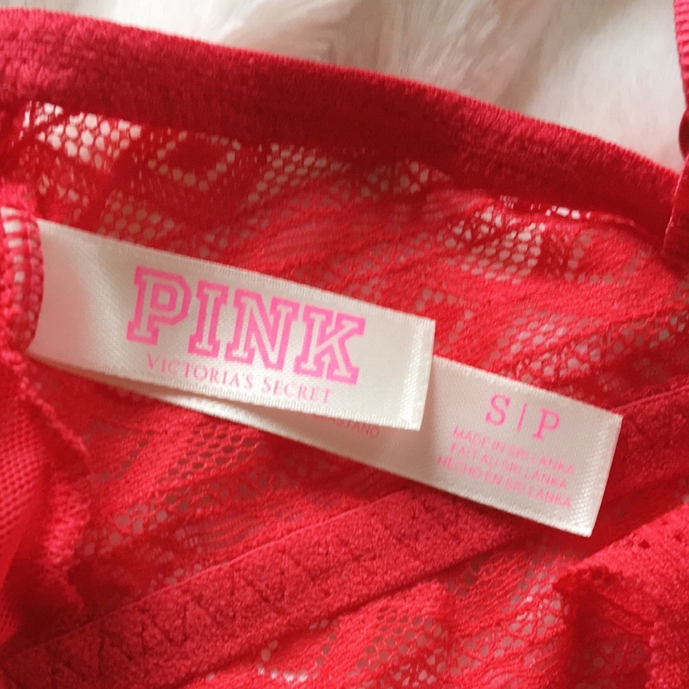 BRAND NEW Red Lace Bralette from PINK - Picture 4 of 4